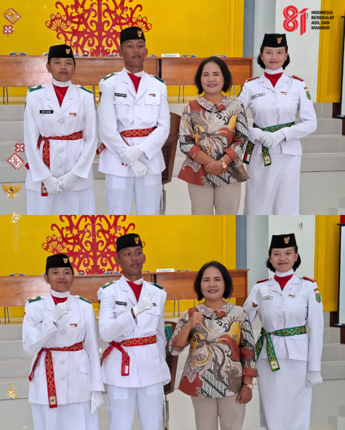 Tiga Siswa SMAN 3 Gunung Bintang Awai Terpilih Sebagai Anggota Paskibra Tingkat Kecamatan